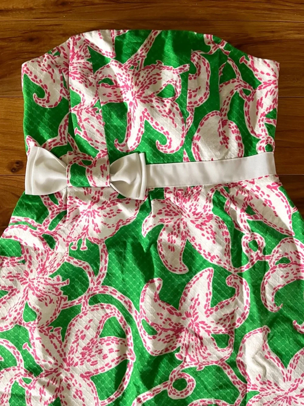 Lily Pulitzer Amberly Strapless Floral Mini Dress 12 - Picture 4 of 15